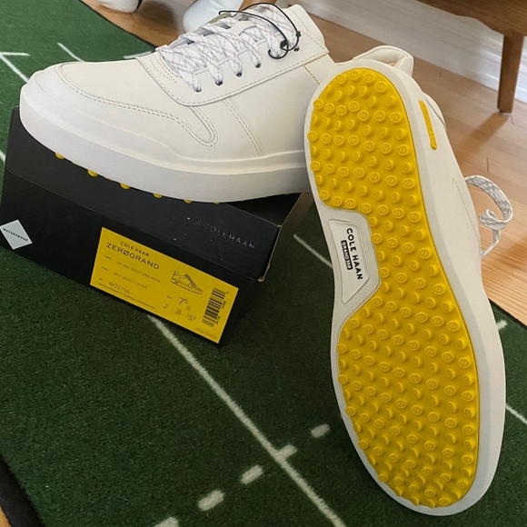 NWT Cole Haan Men's GrandPrø AM Golf Sneaker, Size 7.5 - Picture 2 of 2